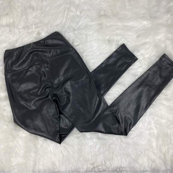 Aritzia Wilfred Free Daria Pant High-Waisted Vegan Leather Leggings Size Small - Picture 2 of 8